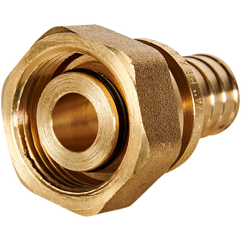 Переходник с накидной гайкой (евроконус) ROMMER 20xG 3/4 для труб из сшитого полиэтилена аксиальный