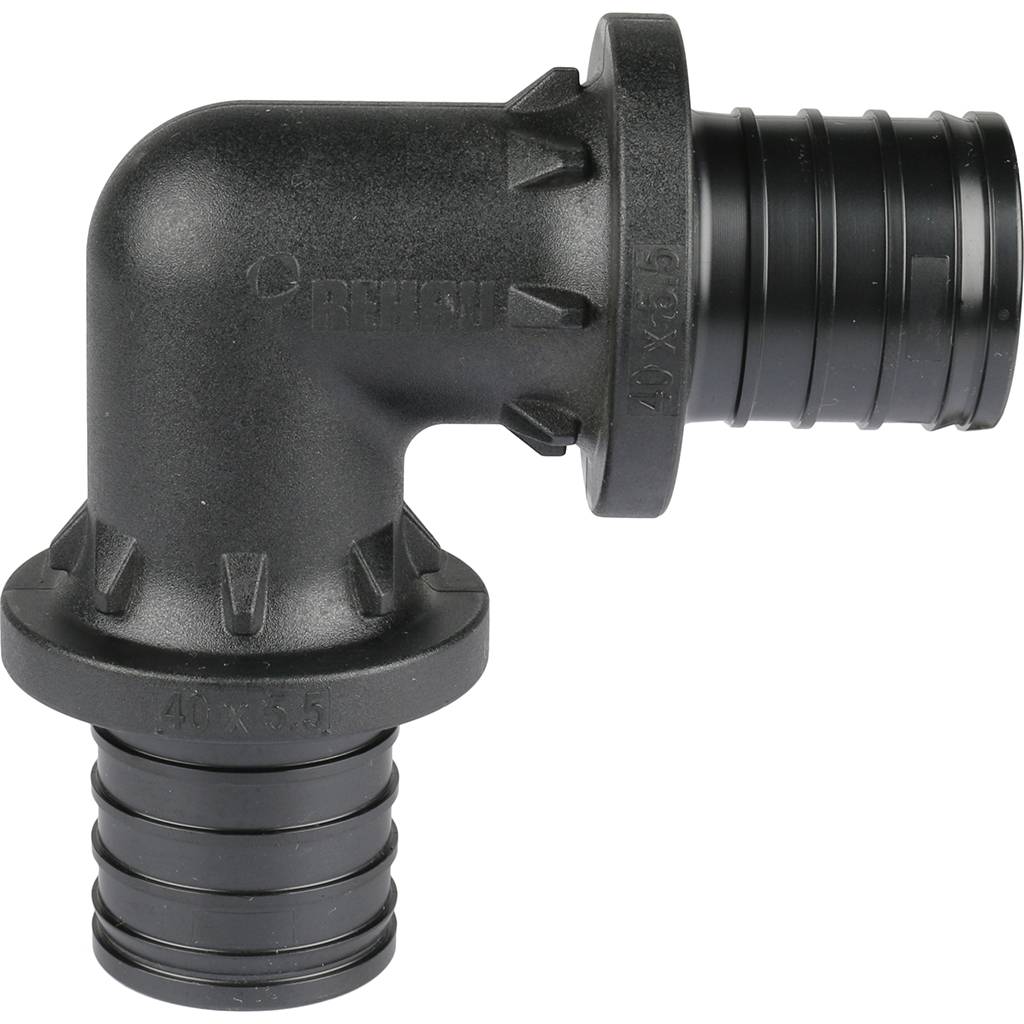 Угольник РЕХАУ RAUTITAN 90°, 40 PX для труб из сшитого полиэтилена аксиальный