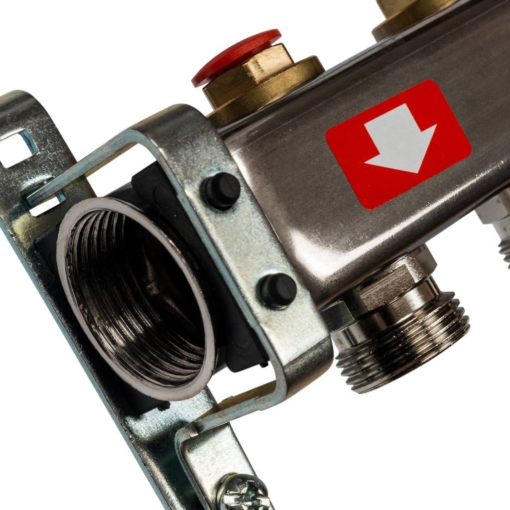 Коллектор из нержавеющей стали без расходомеров STOUT 3 выхода, SMS 0922 000003