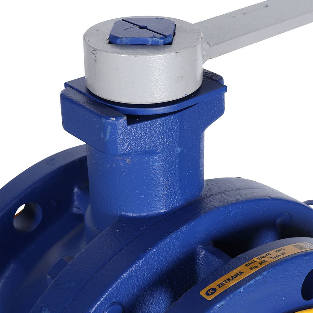 Кран шаровой ZETKAMA 565A Ду150 Ру16 фланцевый, 565A150C09