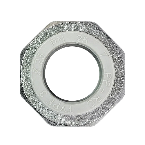 Муфта комбинированная разъемная (Американка) PPR внутренняя резьба 25х 3/4,  серый, RTP