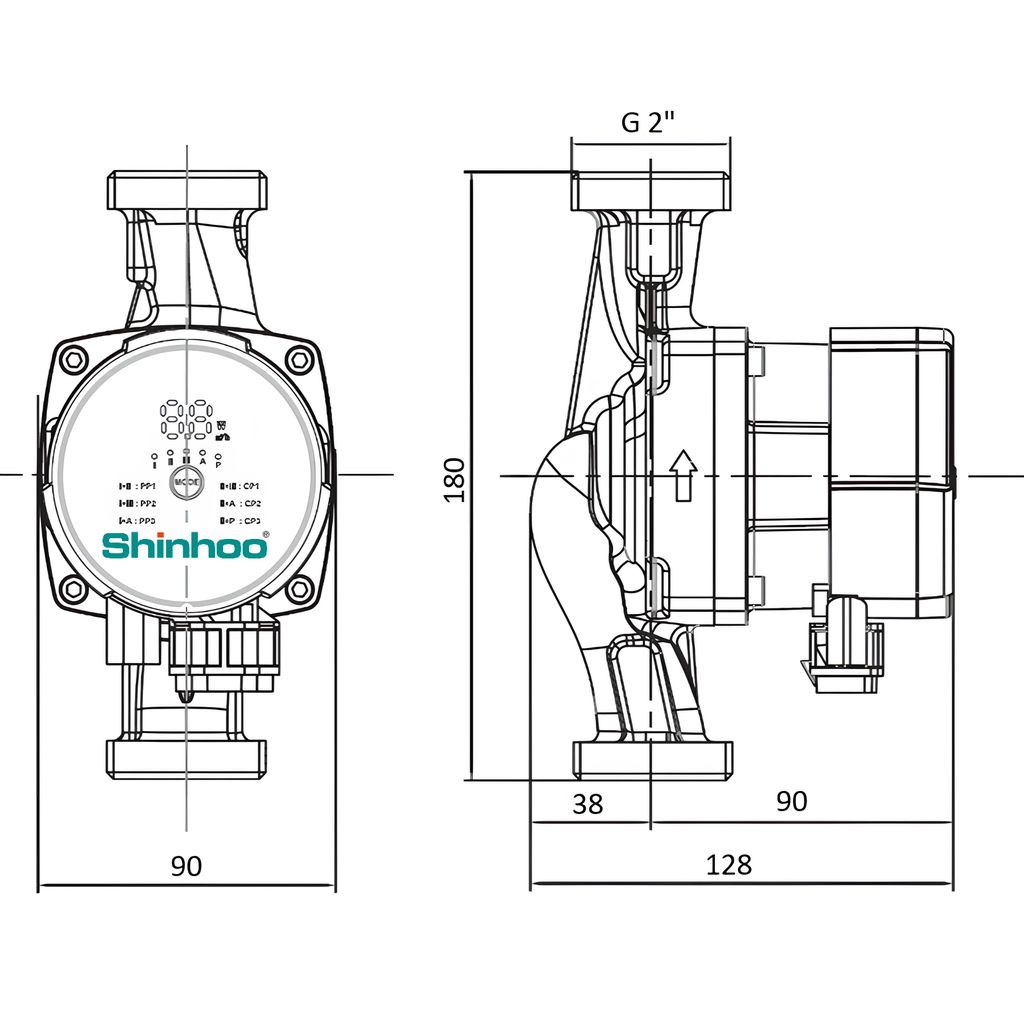 Циркуляционный насос SHINHOO MASTER S 32-4 180, 71111005