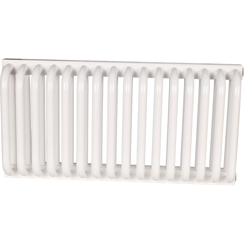 2-х трубчатый стальной радиатор ROMMER RST 2030/16 секций боковое подключение RAL9016, RST-203016-010