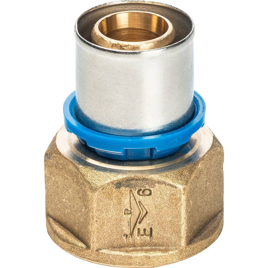 Муфта Prandelli Multyrama с внут.рез. (26х3)х3/4 профиль H, TH, U для металлопластиковых труб прессовой, 509.02.12.6