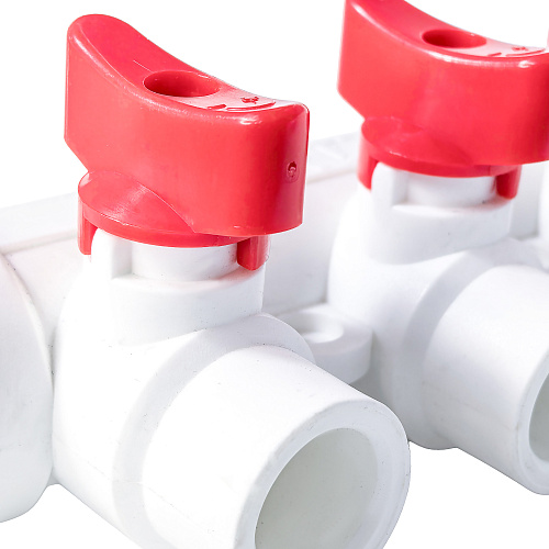 Коллектор с шаровым краном универсальный PPR 25х20/2, RTP