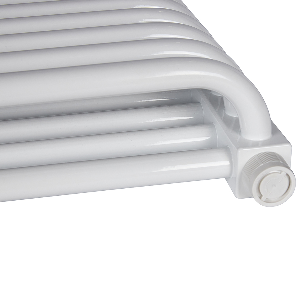 2-х трубчатый радиатор стальной ROMMER RST 2050/18 секций нижнее правое подключение RAL9016