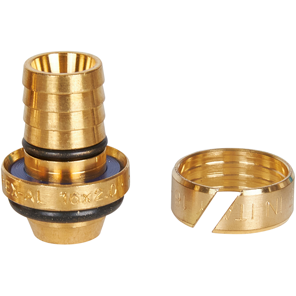 Переходник STOUT с наружной резьбой 3/4 х16 для металлопластиковых труб винтовой, SFS-0001-003416