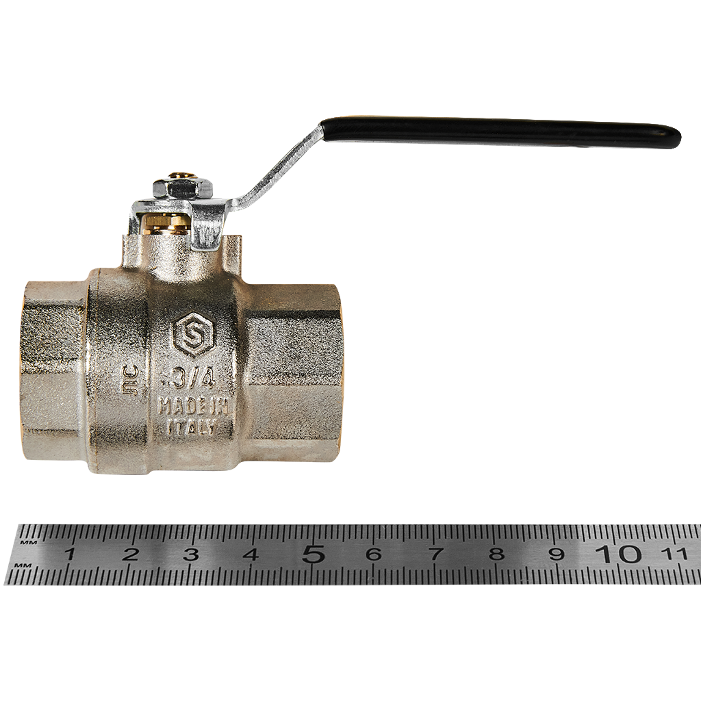 Кран шаровой полнопроходной STOUT ВР/ВР ручка рычаг 3/4