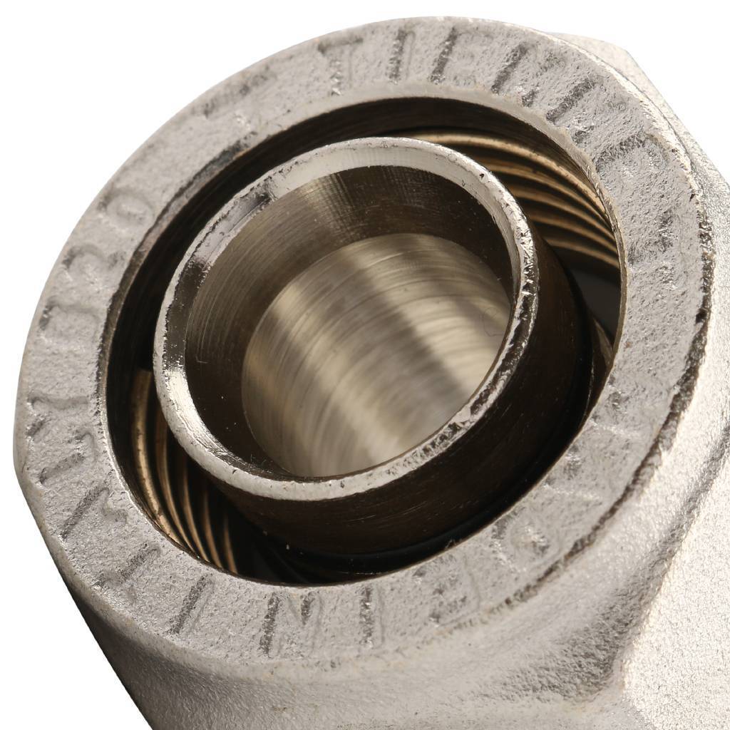 Муфта TIEMME с наружной резьбой (20х2.0х1/2) для металлопластиковых труб винтовой, 1600007