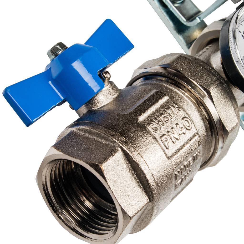 Коллектор из нержавеющей стали STOUT в сборе без расходомеров 2 вых., SMS 0912 000002