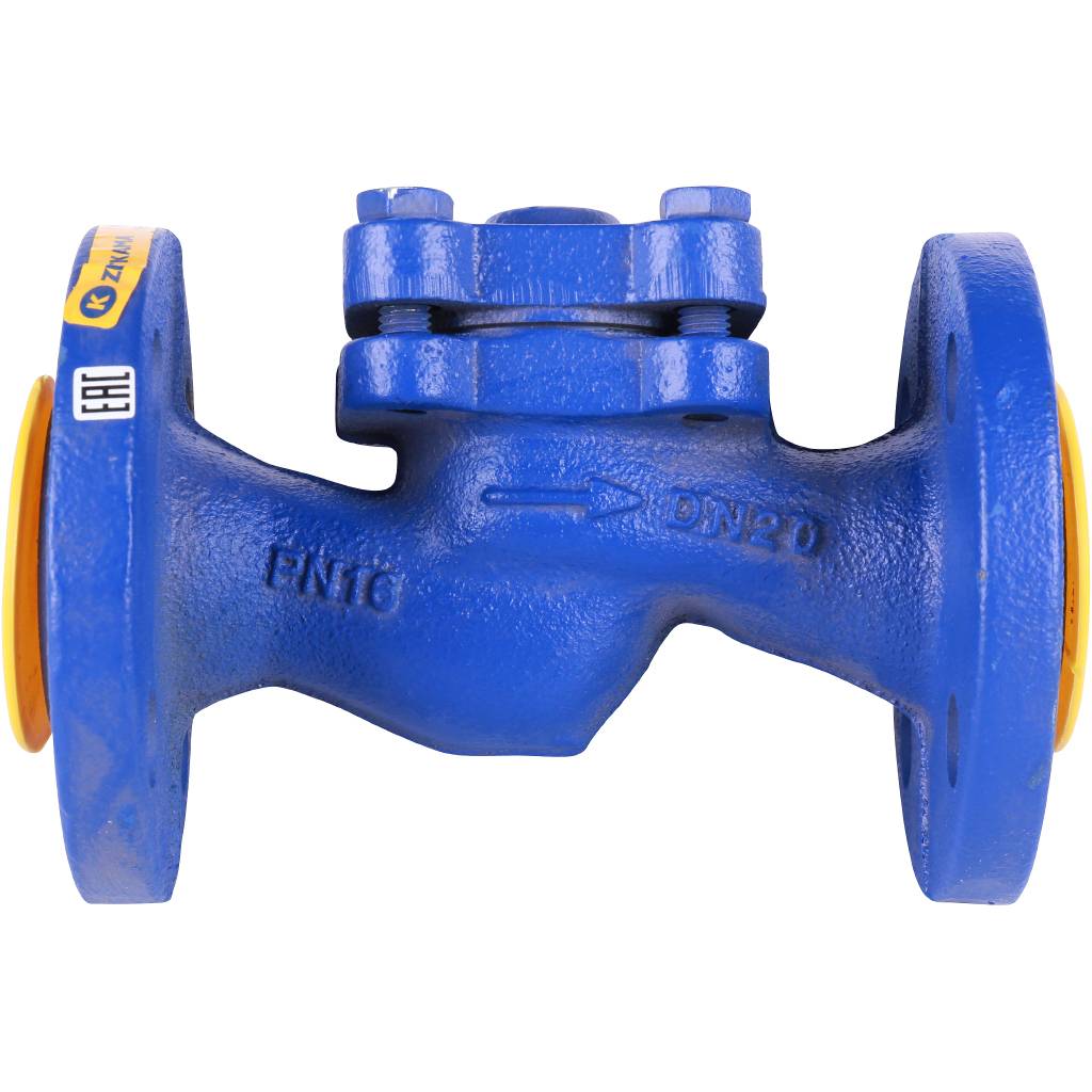 Клапан обратный подъемный ZETKAMA 287A Ду20 Ру16 фланцевый из чугуна, 287A020C31