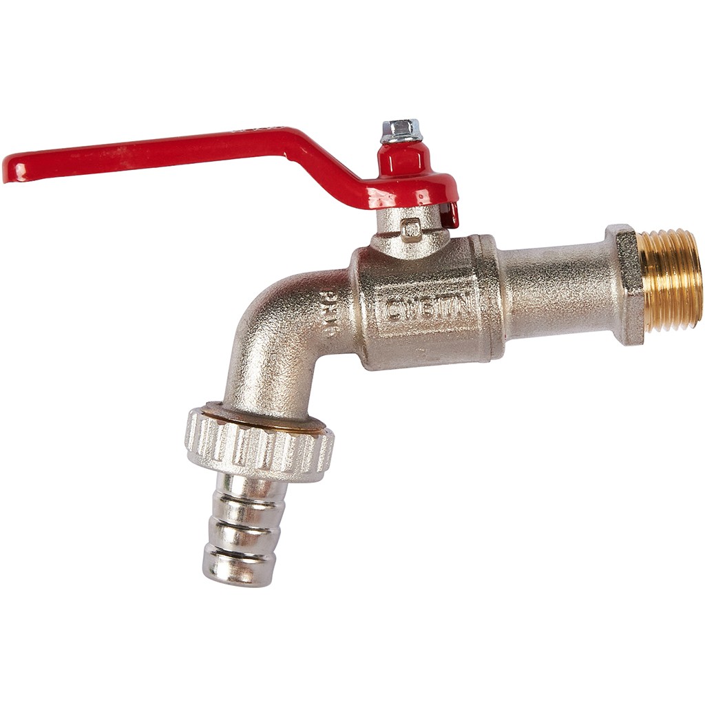 Шаровой сливной кран Itap 132 1/2 с латунным штуцером, 56524