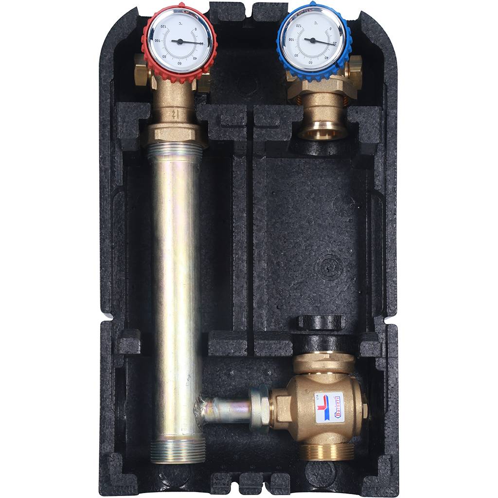 Насосная группа STOUT SDG-0014 для твердотопливных котлов 1 без насоса, SDG-0015-002501