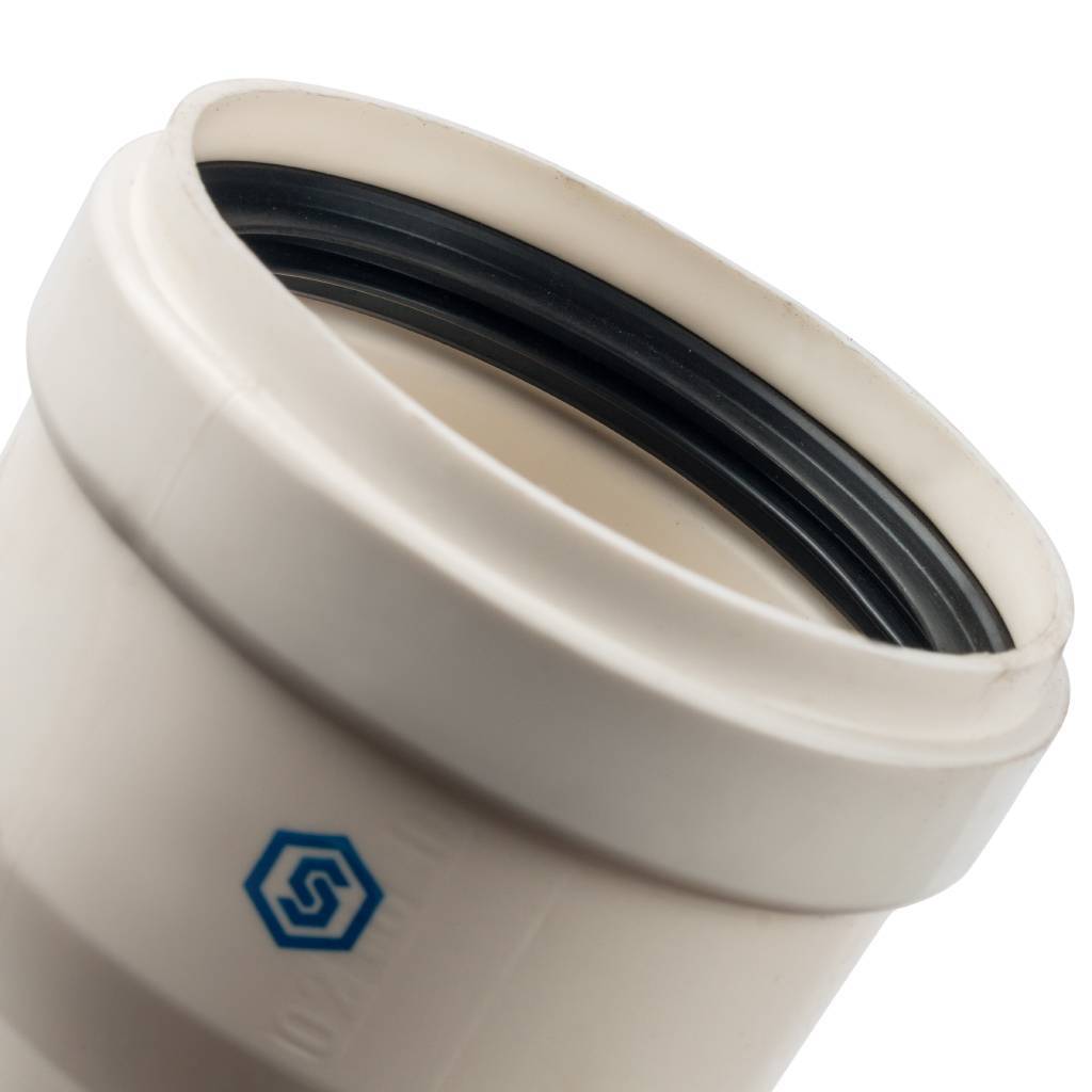 *SCA-8080-000250 STOUT Элемент дымохода конденсац. труба  250 мм DN80 м/п PP-FE