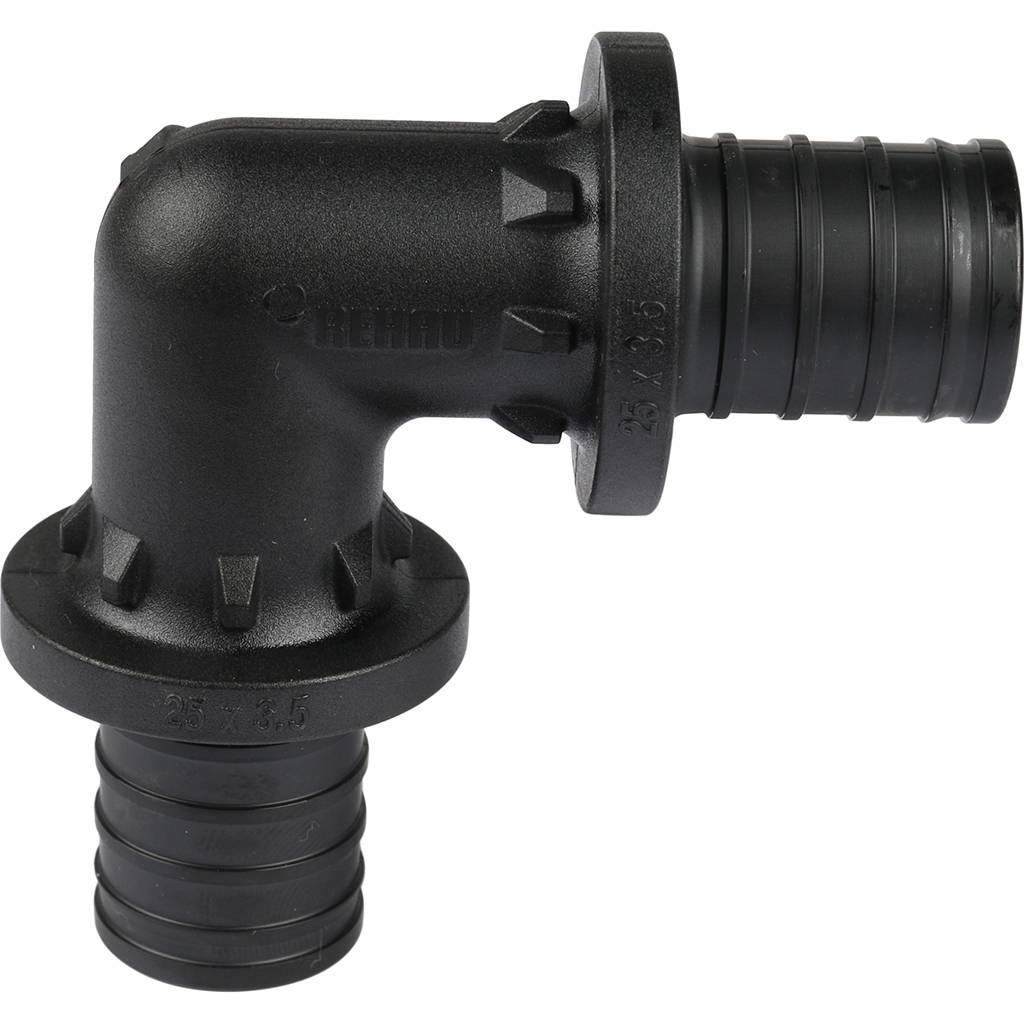 Угольник РЕХАУ RAUTITAN 90°, 25 PX для труб из сшитого полиэтилена аксиальный, 11600231001
