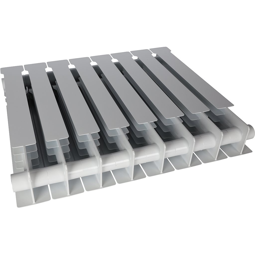 Радиатор биметаллический STOUT VEGA 500 8 секций боковое подключение (белый RAL 9016), SRB-1310-050008