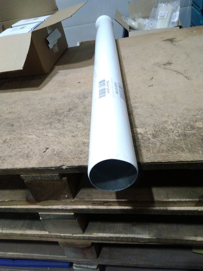 Уцененный товар (ЗАМЯТОЕ ОСНОВАНИЕ): Элемент дымохода STOUT DN 80 труба 1000 мм п/м, SCA-0080-001000