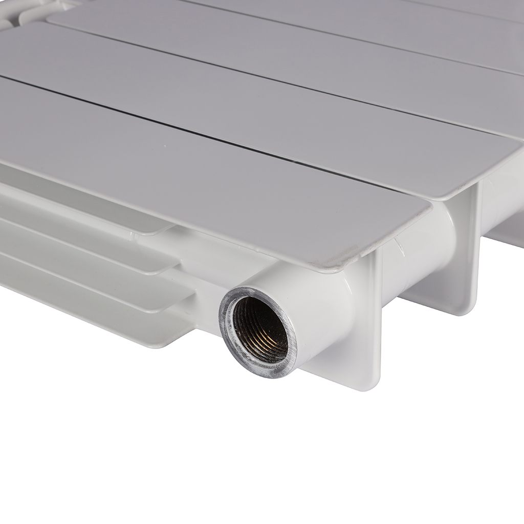 Радиатор биметаллический STOUT ALPHA 350 6 секций боковое подключение (белый RAL 9016), SRB-2310-035006