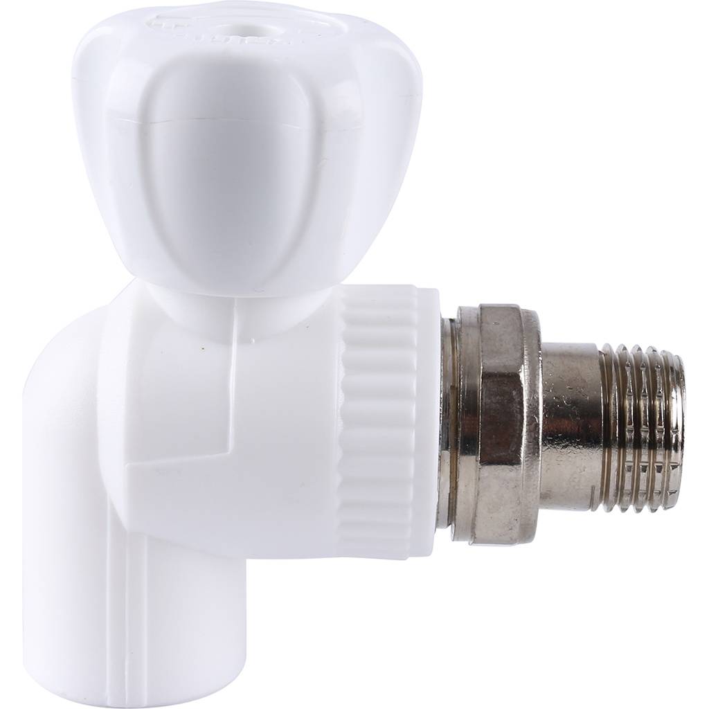 Кран шаровой Kalde разборный угловой с накидной гайкой 20х1/2, 3242-vre-200b00