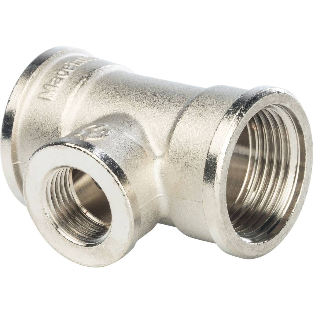 Тройник STOUT ВВ переходной никелированный 1 X1/2X1, SFT-0022-001121