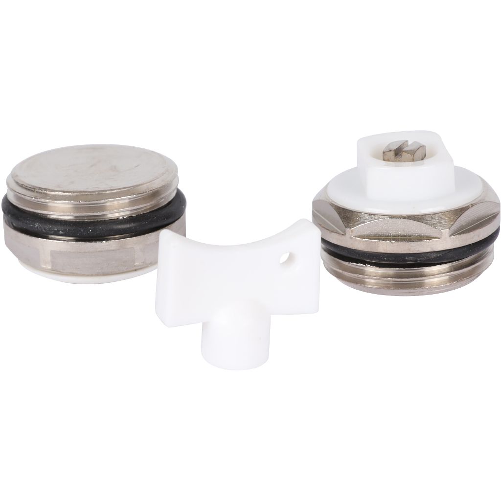 Универсальный монтажный комплект STOUT для подключения радиатора 3/4 RAL 9016, SKU-0111-000134