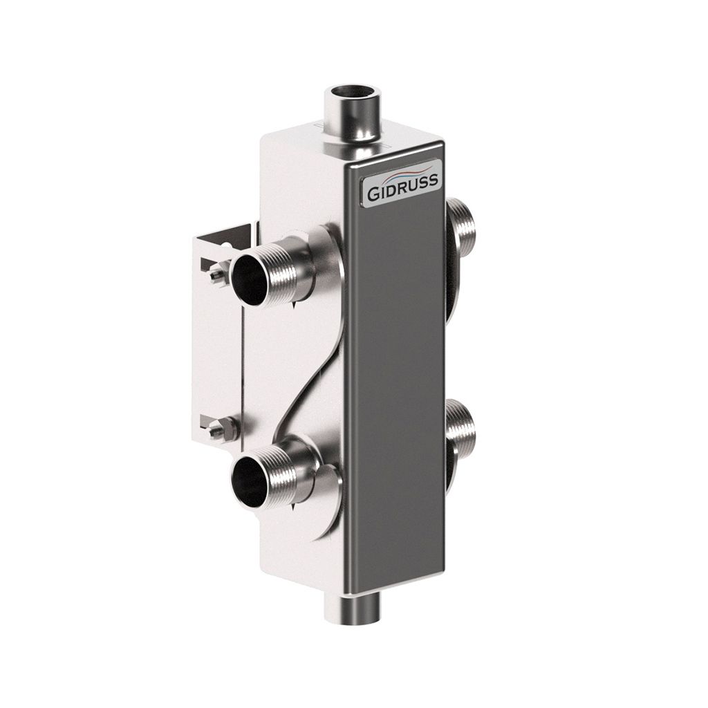 Гидравлический разделитель GIDRUSS GRSS-40-20 (нерж., до 40 кВт, G, сечение корпуса 60х60x2 мм), 12 00040 03