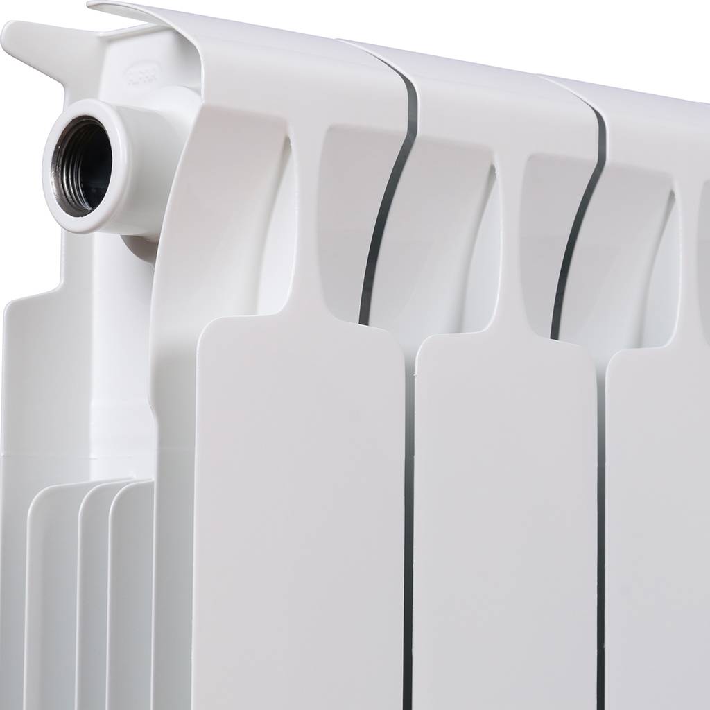 Радиатор биметаллический RIFAR MONOLIT 350 12 секций боковое подключение (белый RAL 9016), 3RM35-12