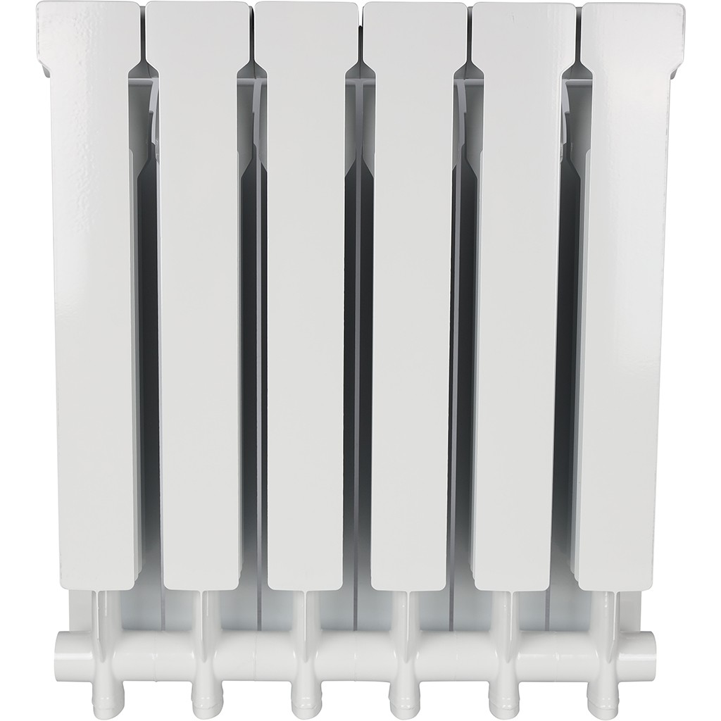 Радиатор алюминиевый STOUT VEGA 500 6 секций боковое подключение (белый RAL 9016), SRA-1310-050006