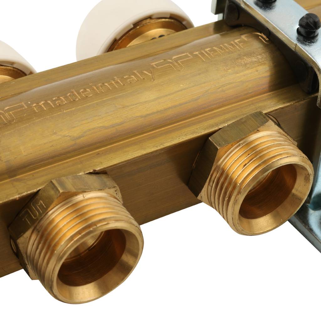 Коллектор в сборе на 4 выхода TIEMME 1х3/4 ЕК, 3870012(3875G060504)