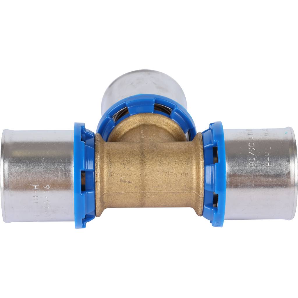 Тройник равнопроходный APE 32х32х32 для металлопластиковых труб прессовой, ARL2200444