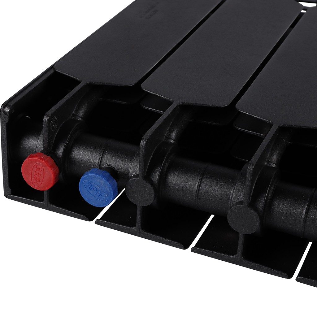 Радиатор биметаллический RIFAR SUPREMO VENTIL 350 SVR 8 секций нижнее правое подключение (Цвет АНТРАЦИТ), 4RS35.VR-8-AN