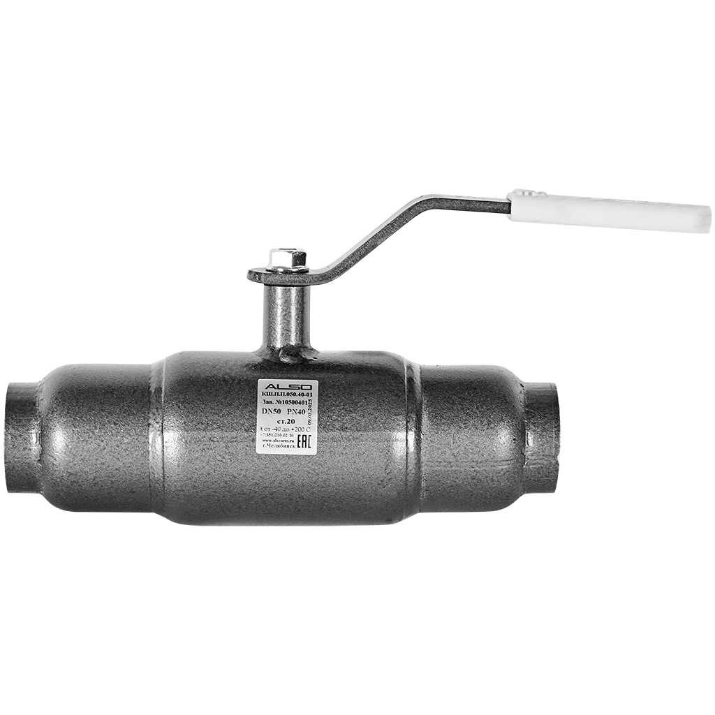 Кран шаровой ALSO КШПП Ду50 Ру 4,0 МПа из Ст.20 полнопроходной