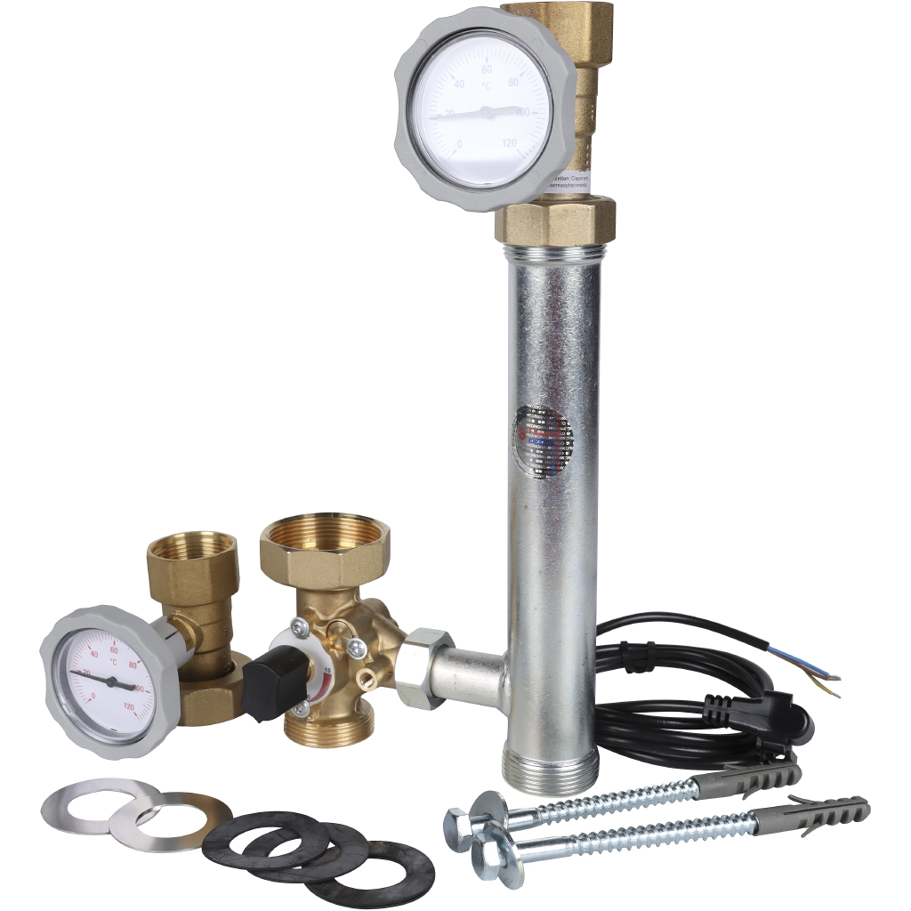 Насосная группа Meibes MK со смесителем 1 1/4 без насоса, подача слева, ML66832EARU