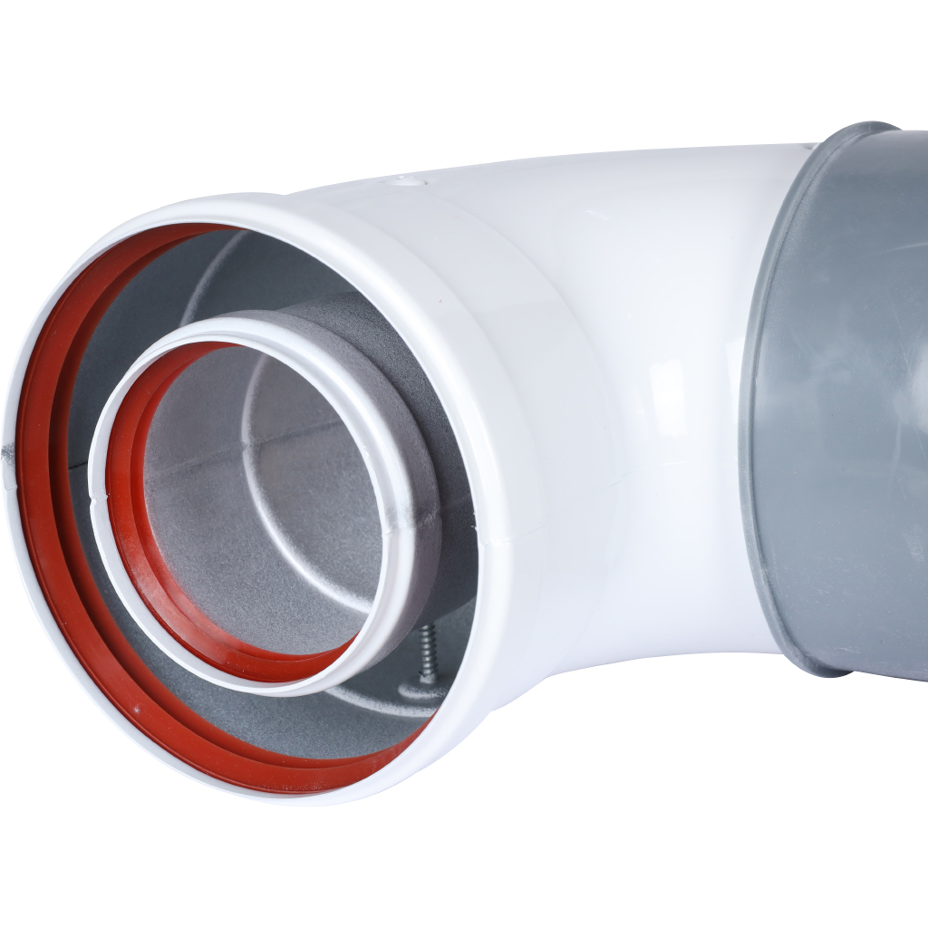 Коаксиальный отвод Baxi 90° для всех котлов кроме ECO Classic / ECO Nova, диам. 60/100 мм, MT71410142