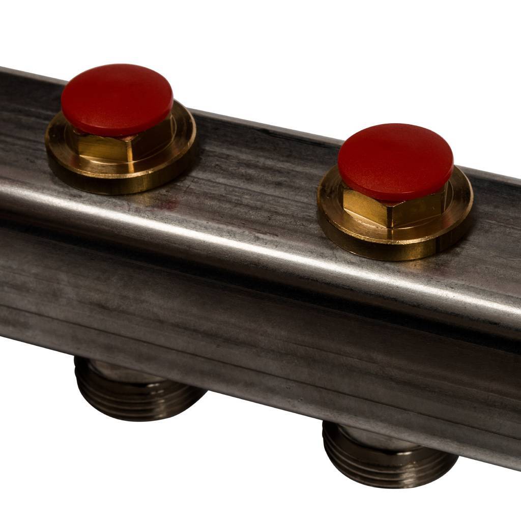 Коллектор из нержавеющей стали в сборе без расходомеров STOUT 9 выходов