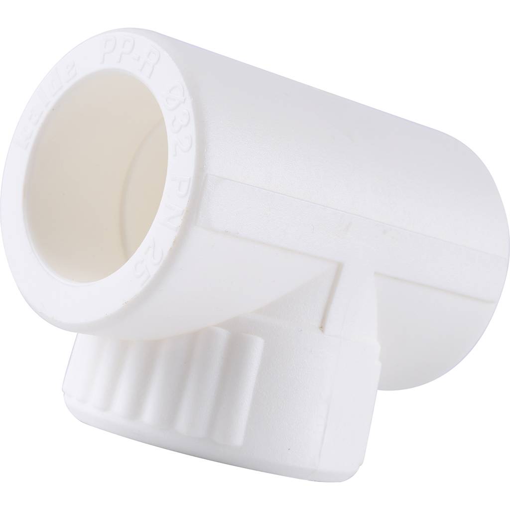 Тройник Kalde с внутренней резьбой 32х3/4 для полипропиленовых труб под сварку (цвет белый), 3222-tfo-320c32