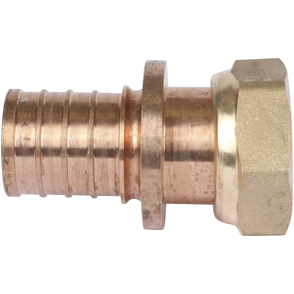 Переходник РЕХАУ RAUTITAN с накидной гайкой 32-G 1 RX+ для труб из сшитого полиэтилена аксиальный, 14563411001