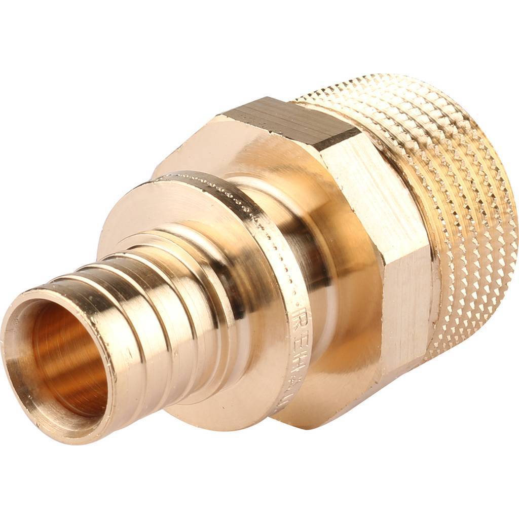 Переходник РЕХАУ RAUTITAN с наружной резьбой 16-R 3/4 RX+ для труб из сшитого полиэтилена аксиальный