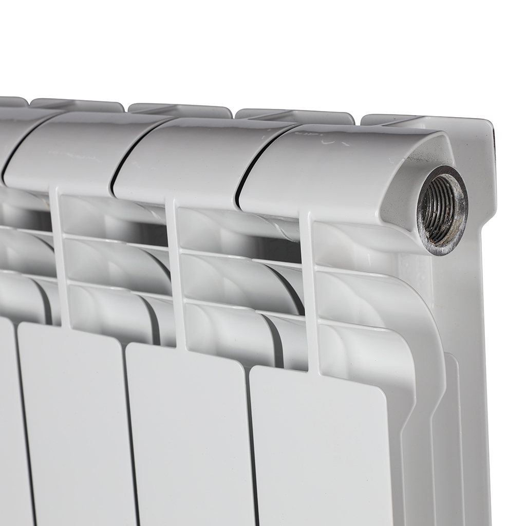 Радиатор алюминиевый STOUT VEGA 500 8 секций боковое подключение (белый RAL 9016), SRA-1310-050008