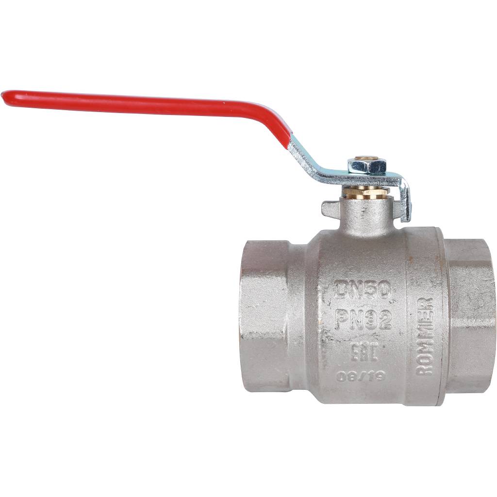 Кран шаровой ROMMER 2 ВН/ВН, ручка рычаг, RBV-0001-0110350