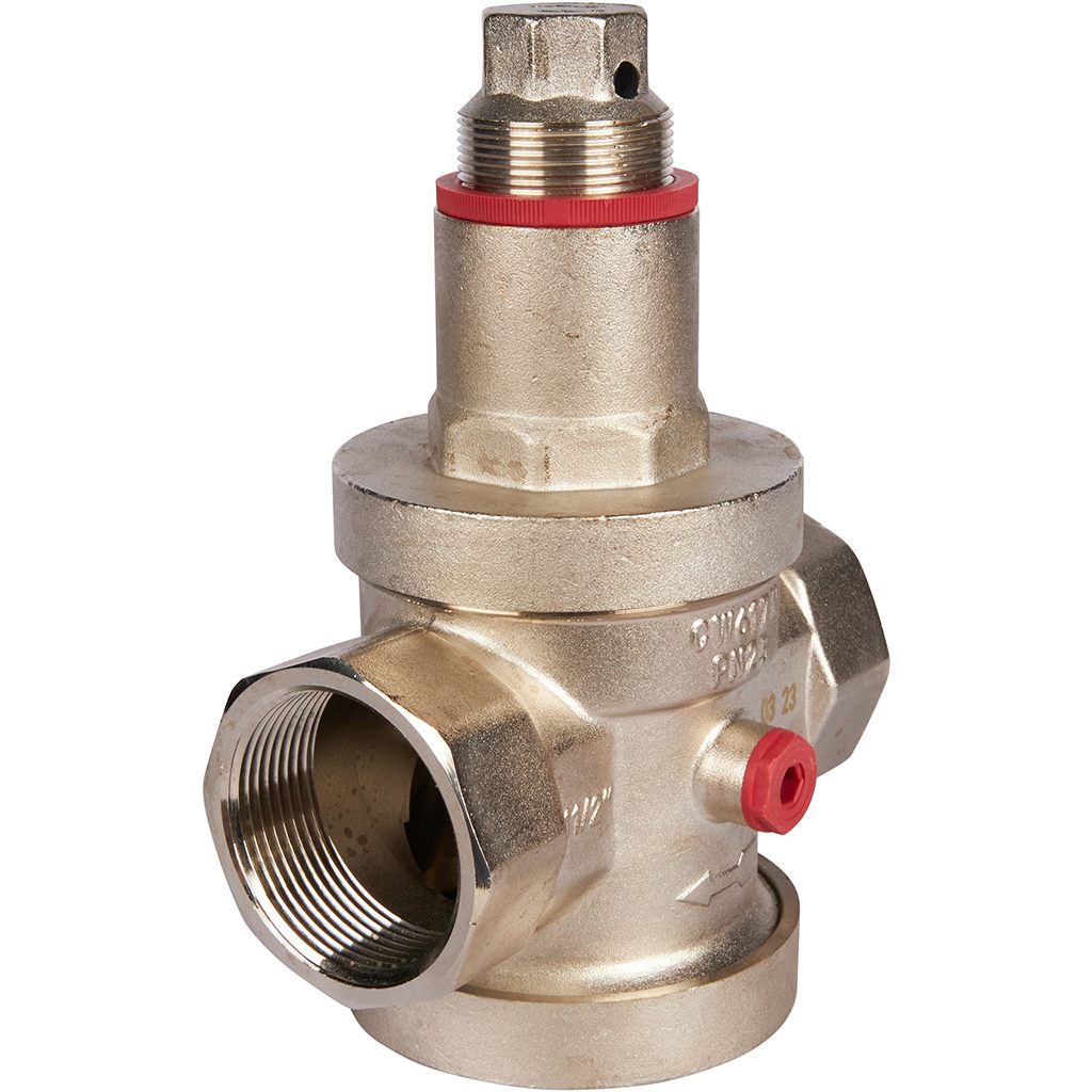 Редуктор давления ROMMER PN25 вн/вн 1 1/2  с выходом под манометр, RVS-0008-000040