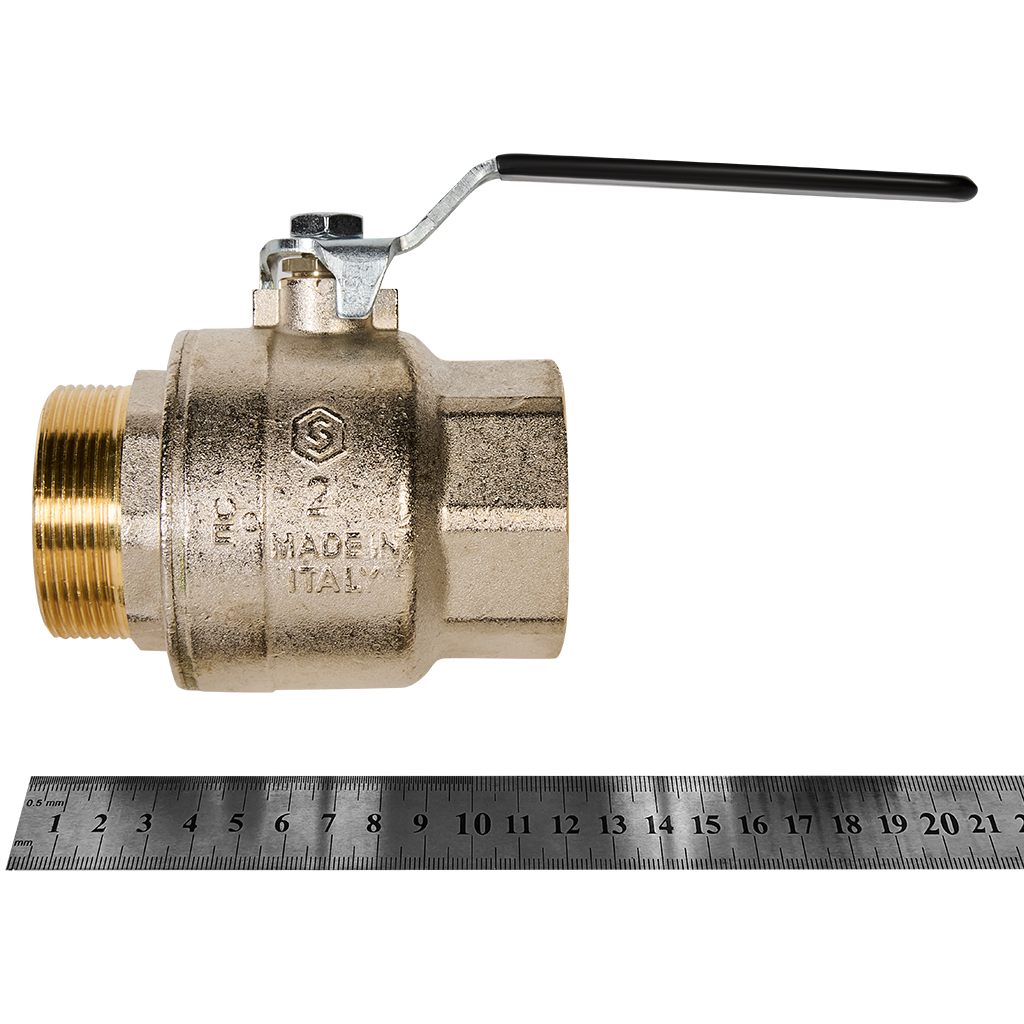 Кран шаровой полнопроходной STOUT ВР/НР ручка рычаг 2, SVB-0003-200050