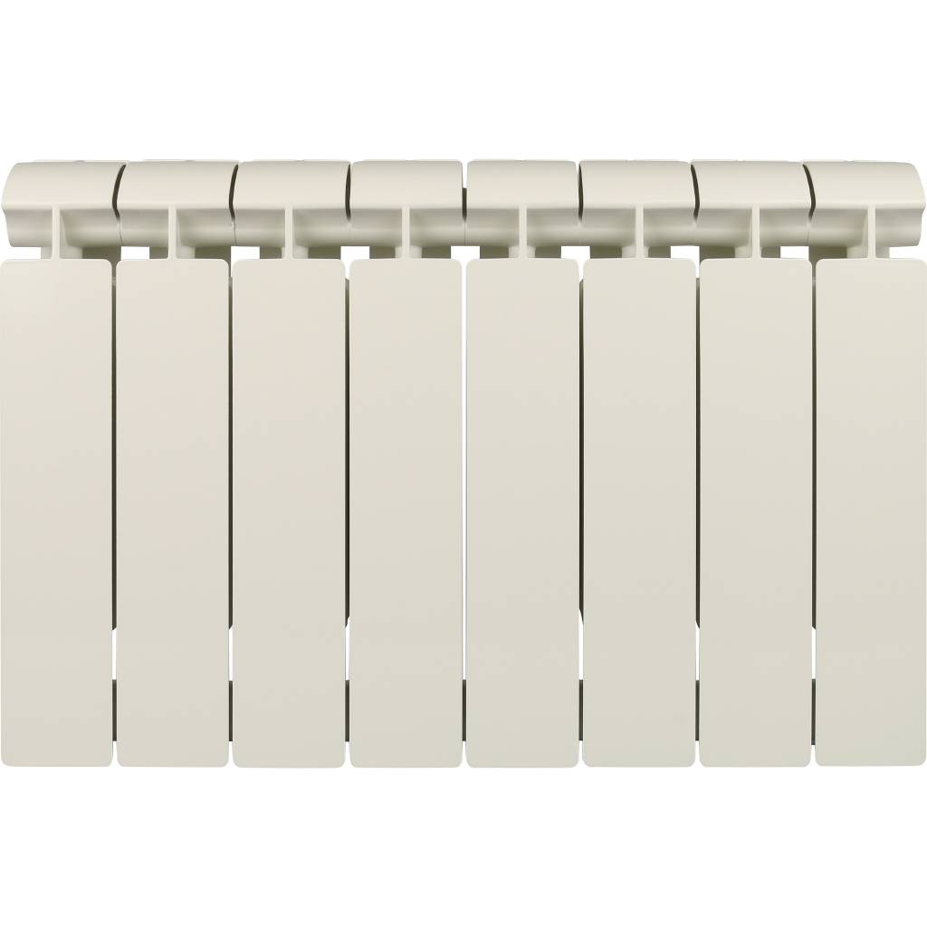 Радиатор биметаллический Global STYLE EXTRA 350 8 секций боковое подключение (белый RAL 9010), STE03501008