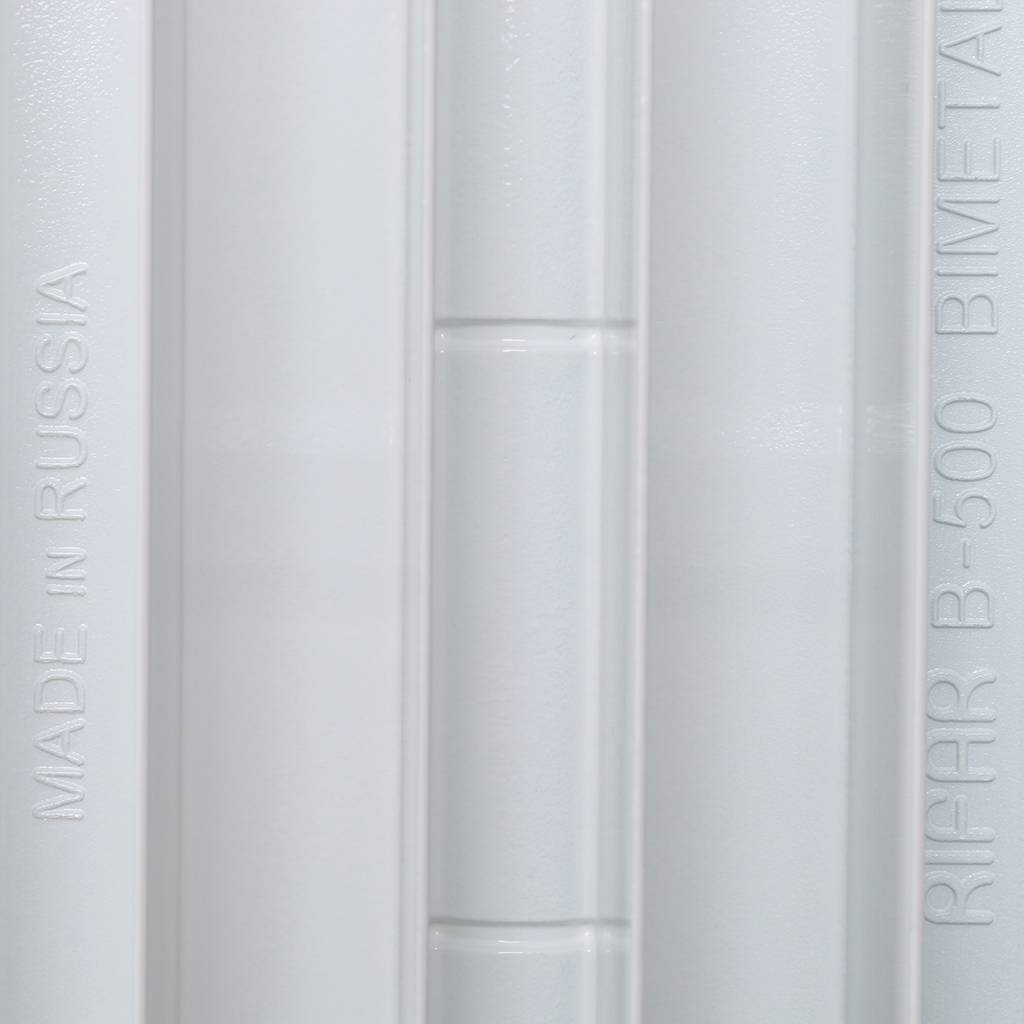 Радиатор биметаллический RIFAR BASE 500 11 секций боковое подключение (белый RAL 9016), 1RB50-11