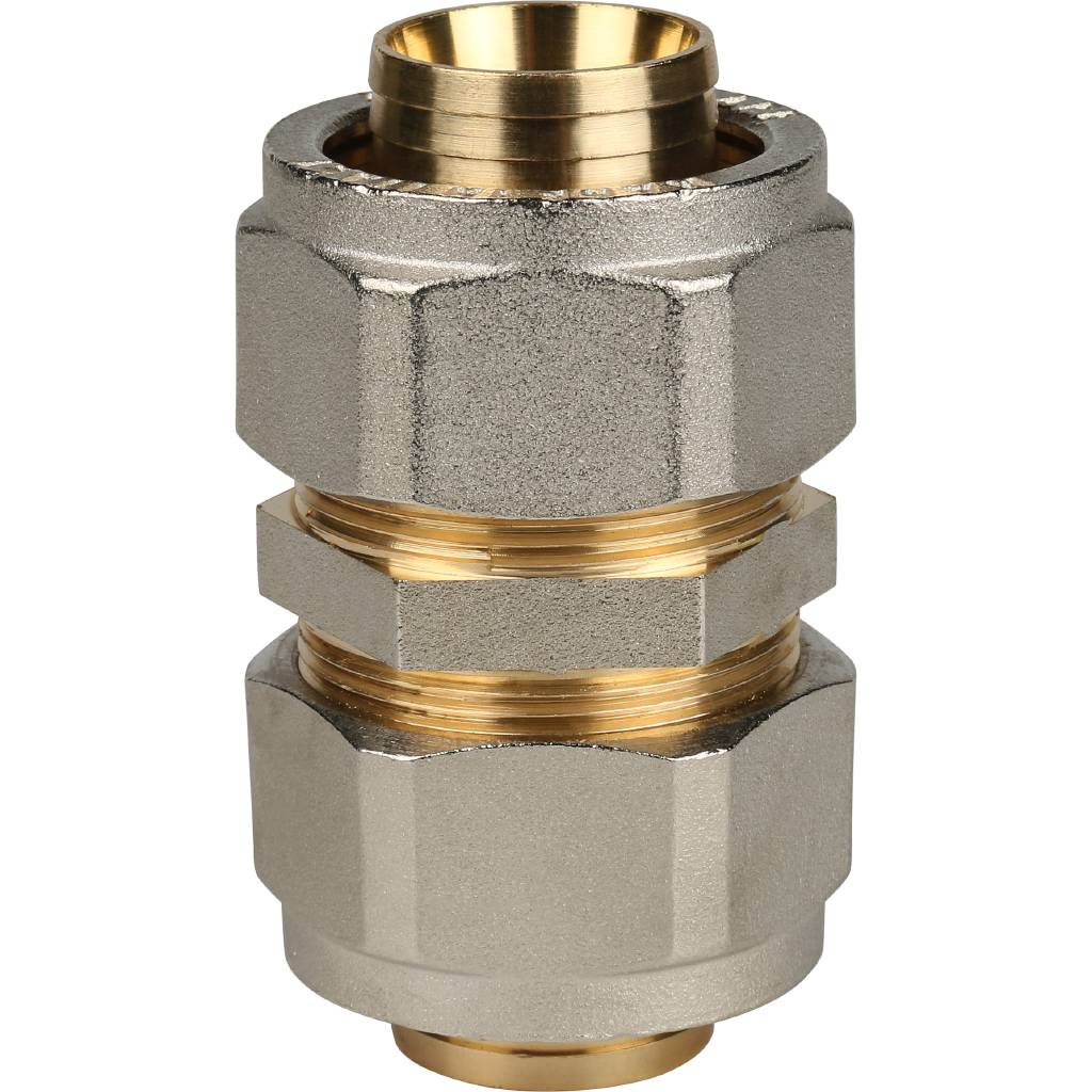 Муфта STOUT соединительная 32x32 для металлопластиковых труб винтовой, SFS-0005-000032