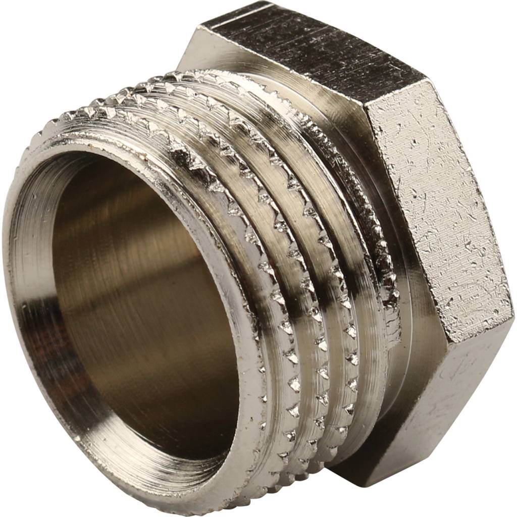 Заглушка TIEMME НР никелированная 1/2 для стальных труб резьбовой, 1500172