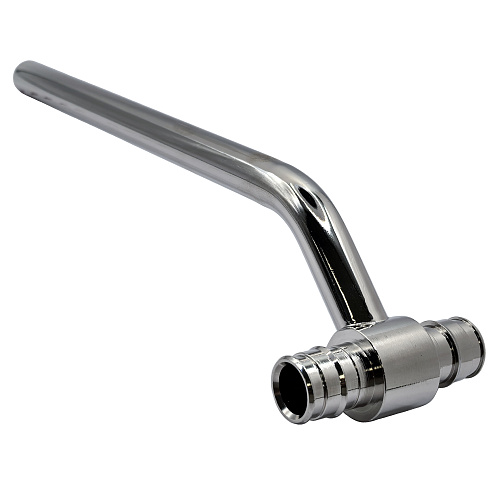 Трубка приборная Т-образная радиальная, латунь,20х250х20, хромированная, RTP