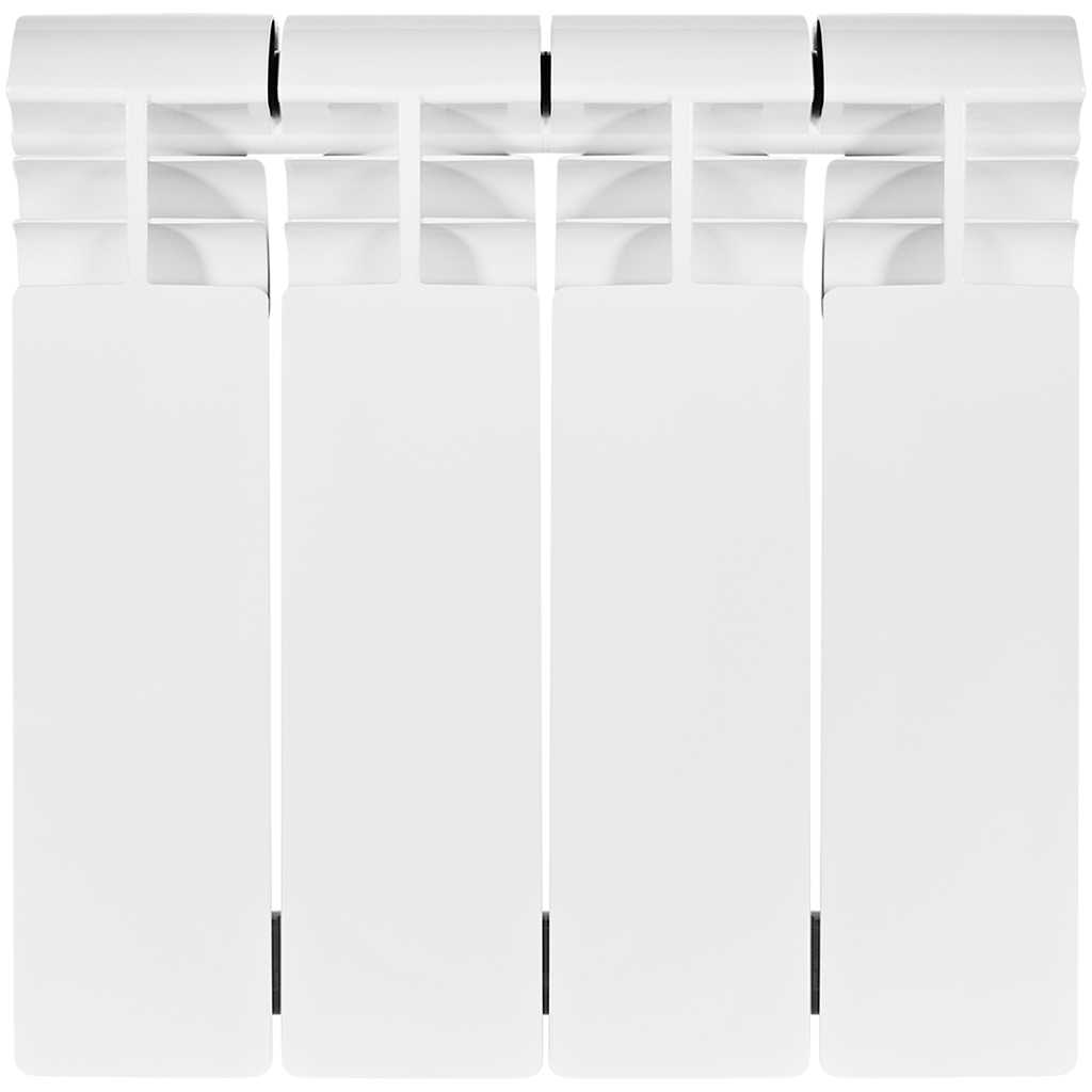 Радиатор биметаллический STOUT VEGA 200 4 секции боковое подключение (белый RAL 9016)