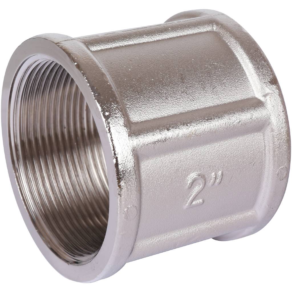 Муфта TIEMME ВВ 2х2 никель, 1500478