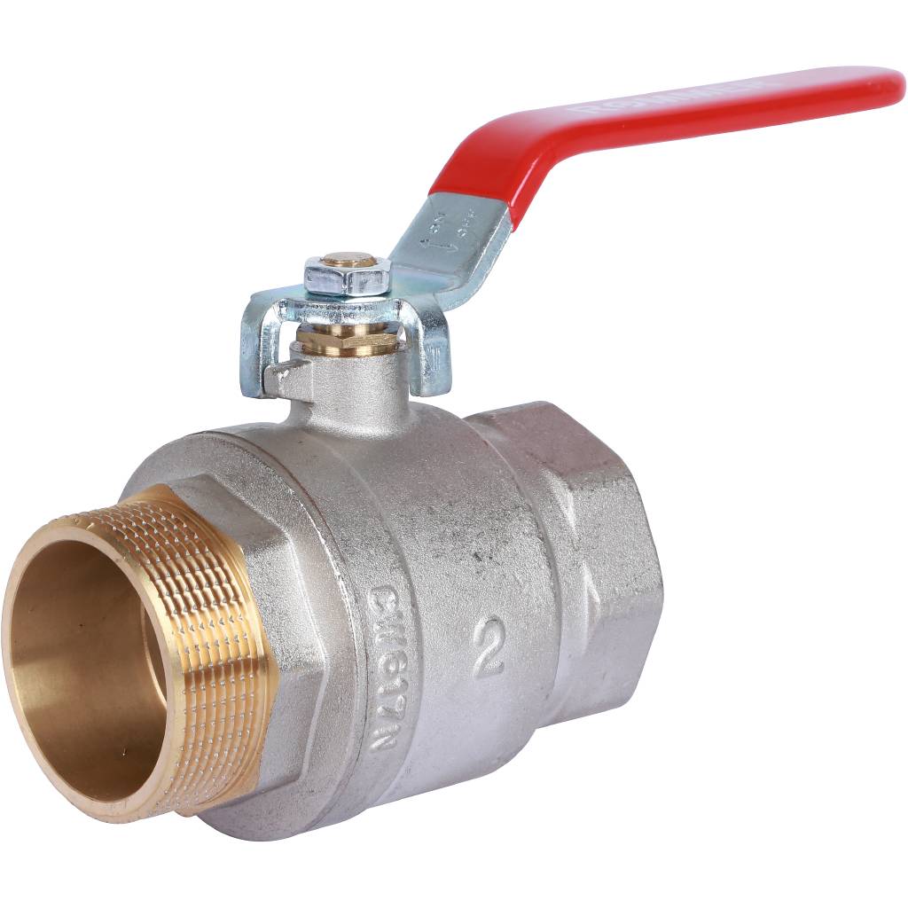 Кран шаровой ROMMER 2 ВН/НР, ручка рычаг, RBV-0002-0210350